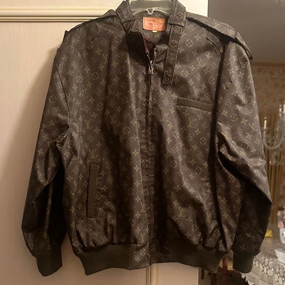 Louis Vuitton Dark Brown Monogram Bomber Jacket - Picture 1 of 10